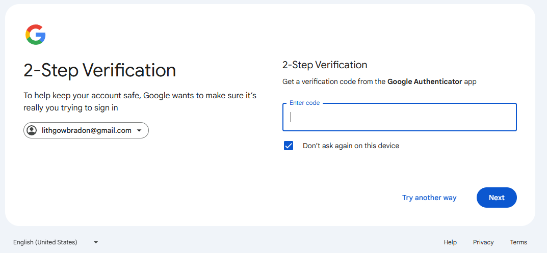 谷歌2步验证绑定密码器